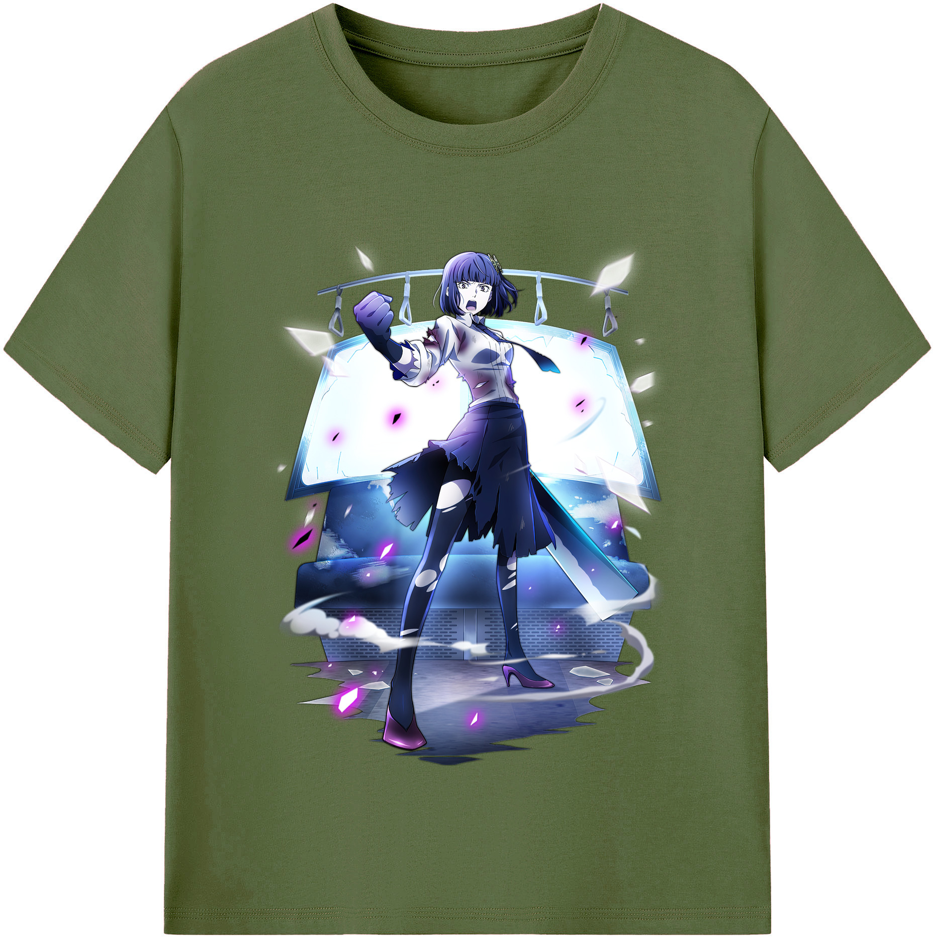 （画像用） 文豪ストレイドッグス Bungo Stray Dogs 綿100％半袖Tシャツ（フロントプリント）